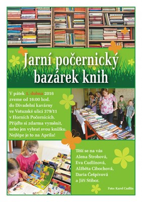 Jarní Počernický bazárek knih