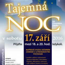 Tajemná noc na zámku – pohádková stezka večerním zámkem s královskou družinou: 17. 9.