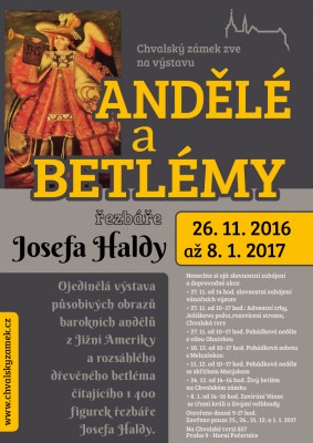 Výstava Andělé a betlémy řezbáře Josefa Haldy