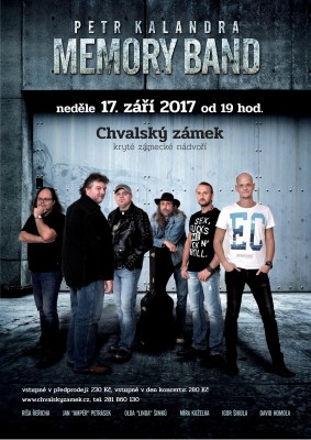 Koncert skupiny Petr Kalandra Memory Band na nádvoří Chvalského zámku: 17. 9.