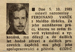 PO STOPÁCH FERDINANDA VAŇKA