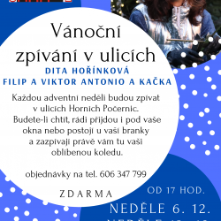 VÁNOČNÍ ZPÍVÁNÍ V ULICÍCH