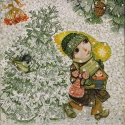 V ten vánoční čas – Jan Kudláček/kresby a ilustrace pro děti