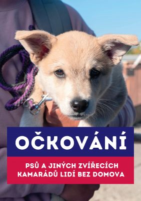 Očkování psů a zvířecích kamarádů lidí bez domova dne 24. 5. 2023 ZDARMA