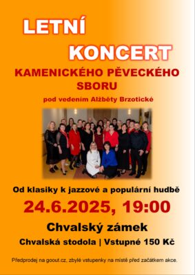 LETNÍ KONCERT KAMENICKÉHO PĚVECKÉHO SBORU
