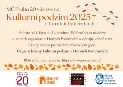 ZAPOJTE SE DO KULTURNÍHO PODZIMU V HORNÍCH POČERNICÍCH