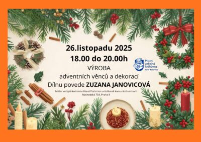 Výroba adventních věnců a dekorací.